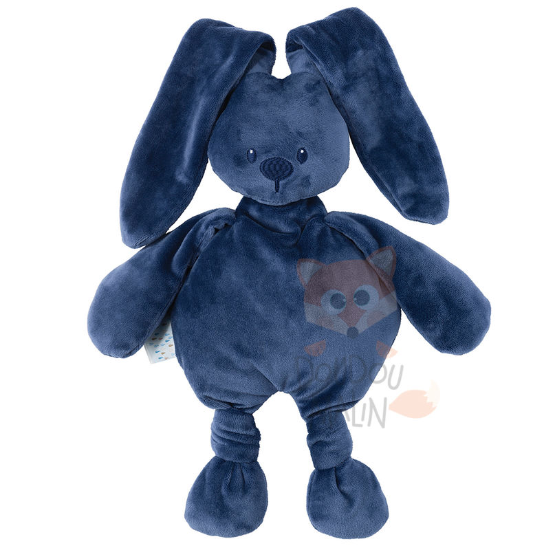  lapidou peluche lapin bleu marine 30 cm 